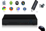 DVR Videoregistratore videosorveglianza 8 canali video e audio, collegamento a internet con adsl o chiavetta interne 3G